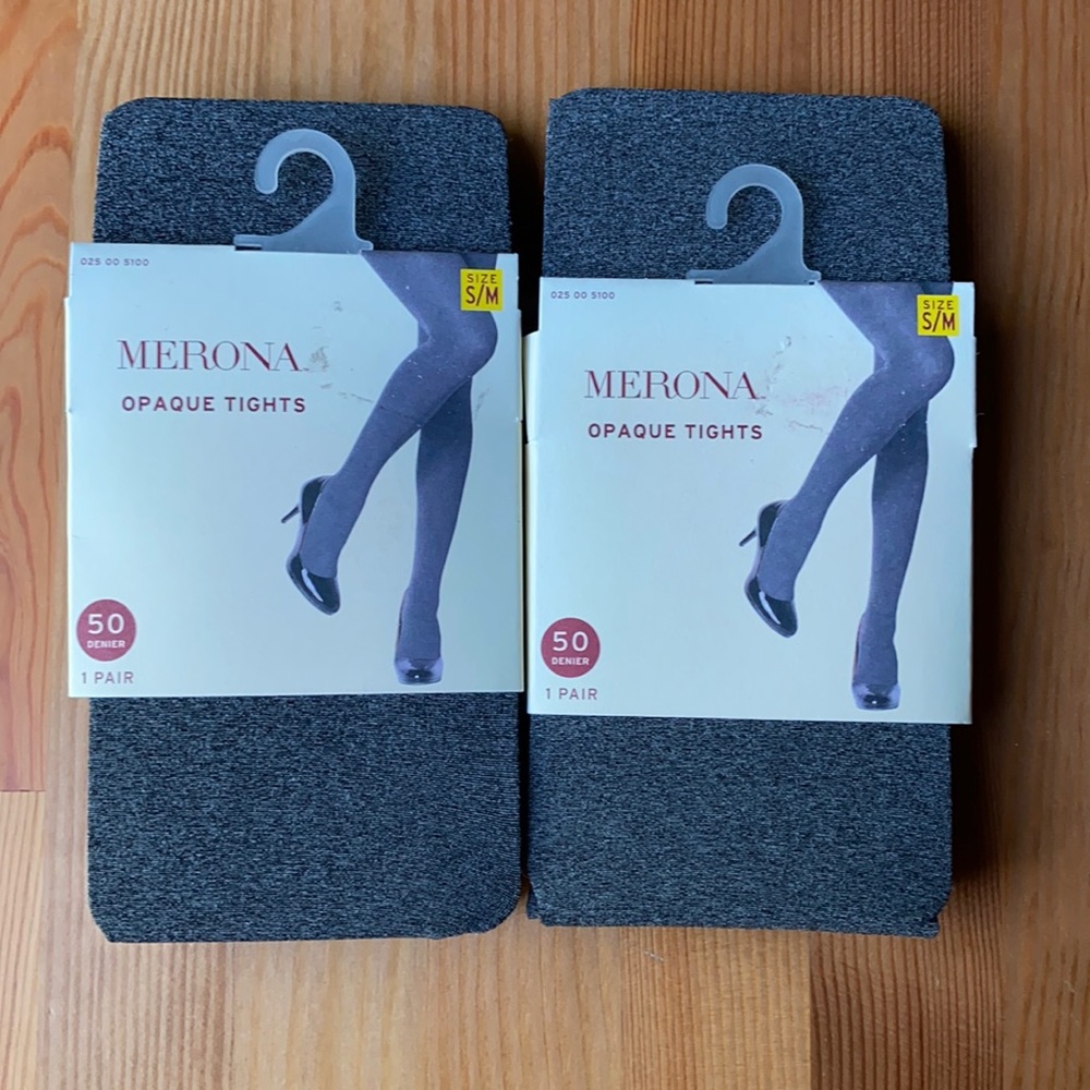 Merona Opaque Tights size S/M